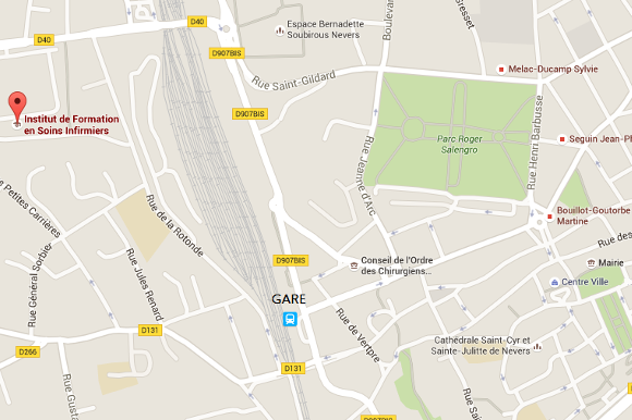 Carte d'accès à l'IFSI / IFAS de Nevers